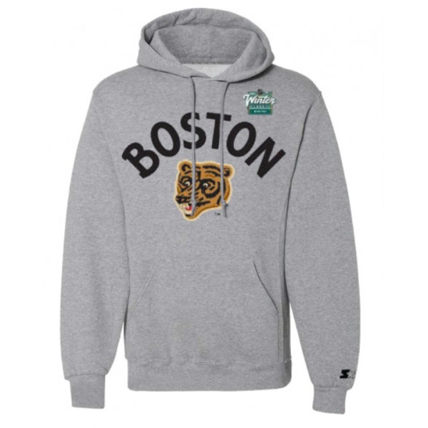Boston Bruins Gray Winter Classic Starter Pullover Hoodie