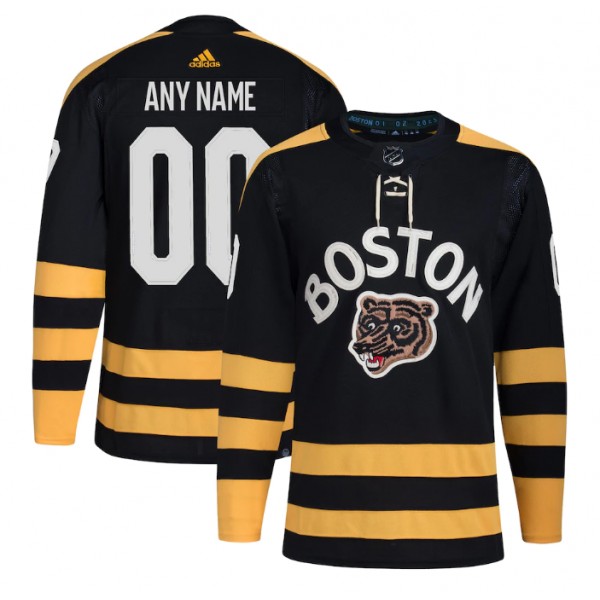 Boston Bruins Custom Black Winter Classic Primegreen Stitched Jersey