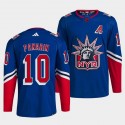 New York Rangers #10 Artemi Panarin Blue 2022-23 Reverse Retro Stitched Jersey