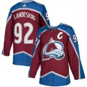 Adidas Colorado Avalanche #92 Gabriel Landeskog Burgundy With C Patch Stitched Jersey