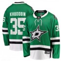 Dallas Stars #35 Anton Khudobin Green Stitched Jersey