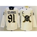 Tampa Bay Lightning #91 Steven Stamkos White Stitched Jersey