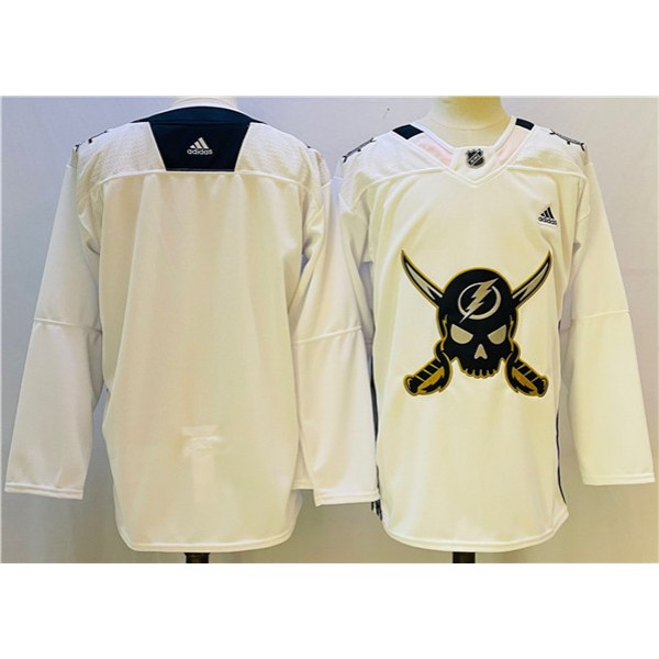 Tampa Bay Lightning Blank White Stitched Jersey