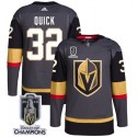 Vegas Golden Knights #32 Jonathan Quick Gray 2023 Stanley Cup Champions Stitched Jersey