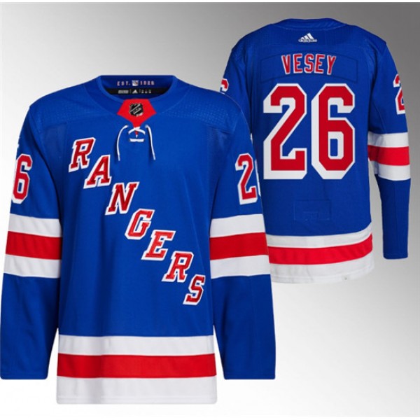New York Rangers #26 Jimmy Vesey Blue Stitched Jersey
