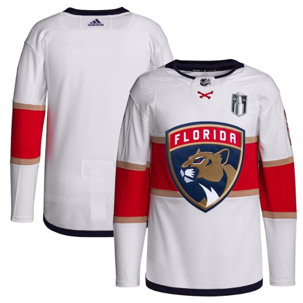 Florida Panthers Blank White 2023 Stanley Cup Final Stitched Jersey