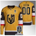 Vegas Golden Knights Custom Gold 2023 Stanley Cup Champions Stitched Jersey