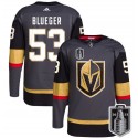 Vegas Golden Knights #53 Teddy Blueger Gray 2023 Stanley Cup Final Stitched Jersey