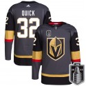 Vegas Golden Knights #32 Jonathan Quick Gray 2023 Stanley Cup Final Stitched Jersey
