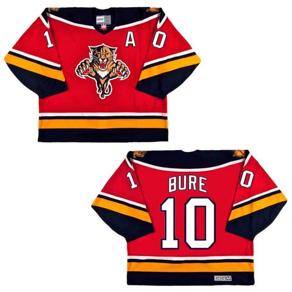 Florida Panthers #10 Pavel Bure Red Stitched Jersey