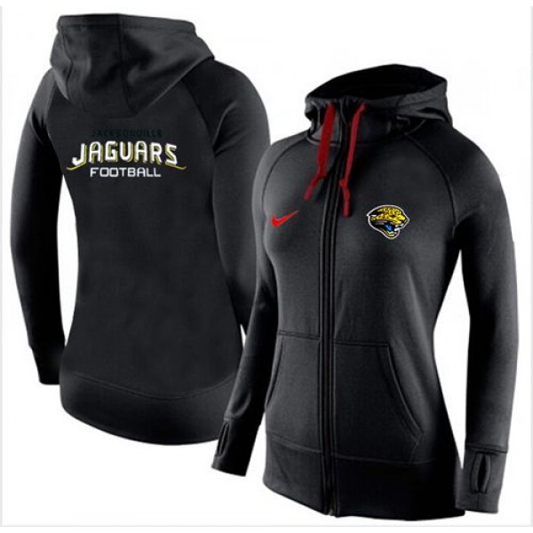 Women's Nike Jacksonville Jaguars Full-Zip Performance Hoodie Black