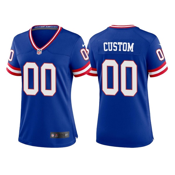 New York Giants Active Player Custom Royal Classic Retired Player Stitched Game Jersey
