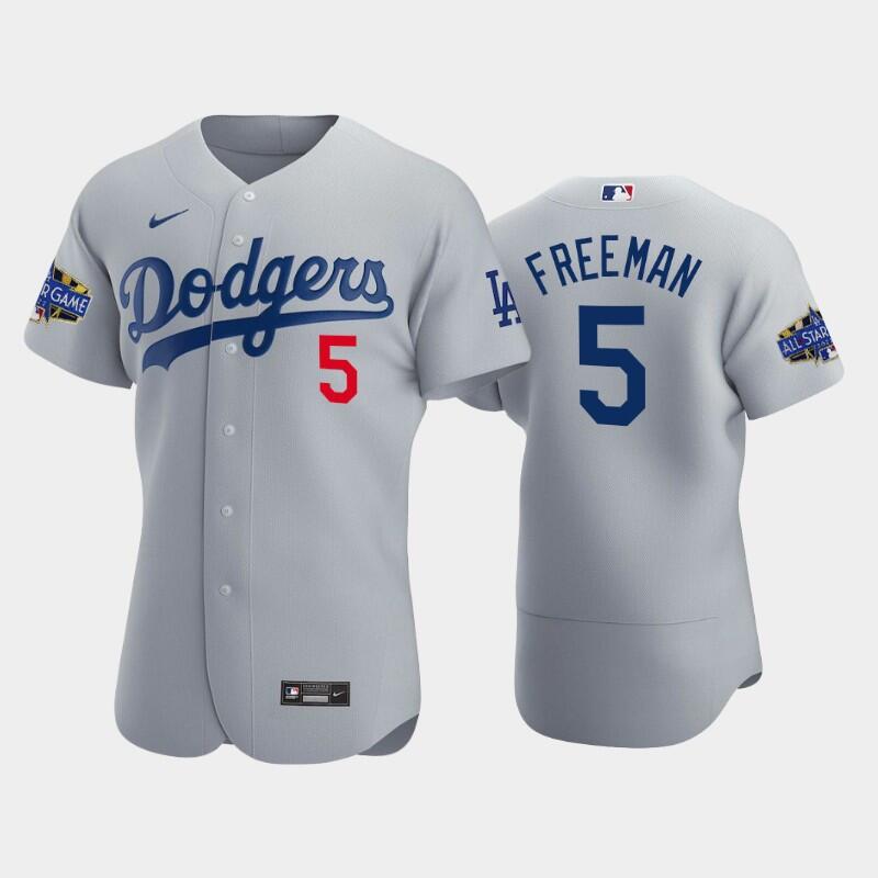 Los Angeles Dodgers #5 Freddie Freeman Gray 2022-23 All-Star Game Flex Base Stitched Jersey