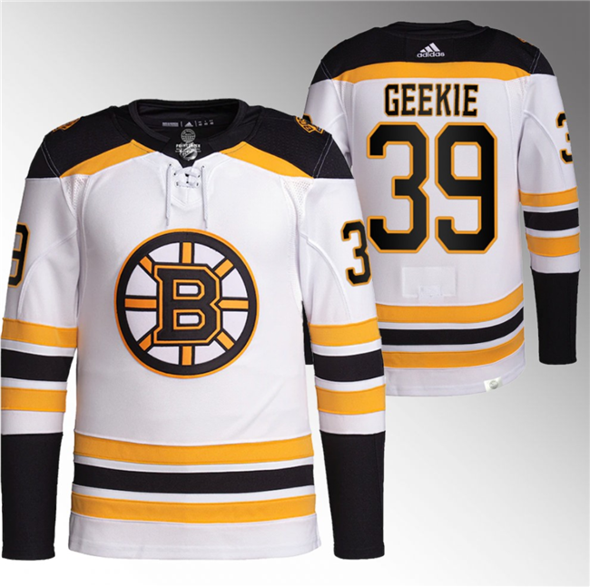 Boston Bruins #39 Morgan Geekie White Stitched Jersey