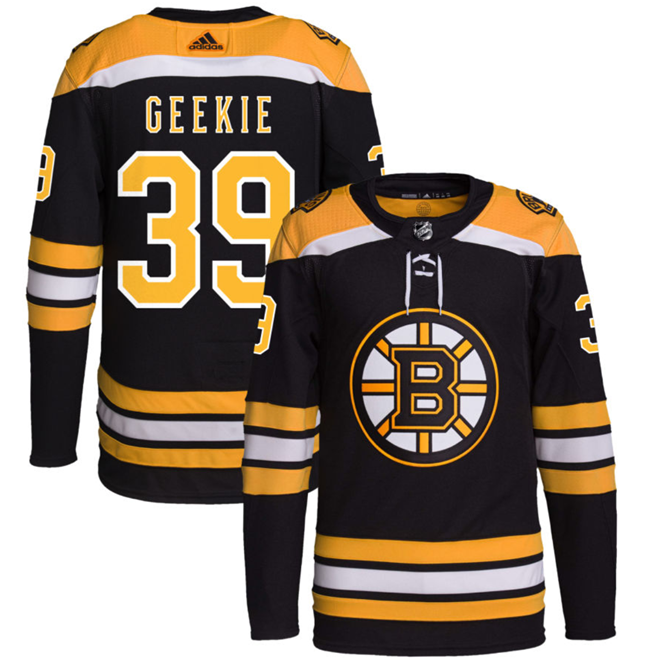 Boston Bruins #39 Morgan Geekie Black Stitched Jersey