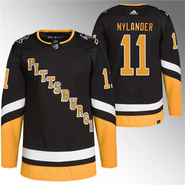 Pittsburgh Penguins #11 Alex Nylander Black Stitched Jersey