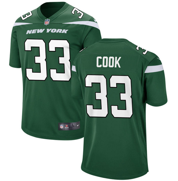 New York Jets #33 Dalvin Cook Green Stitched Game Jersey