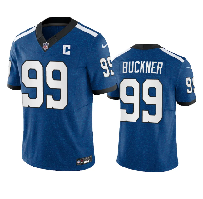 Indianapolis Colts #99 DeForest Buckner Royal 2023 F.U.S.E. Indiana Nights Limited Stitched Jersey