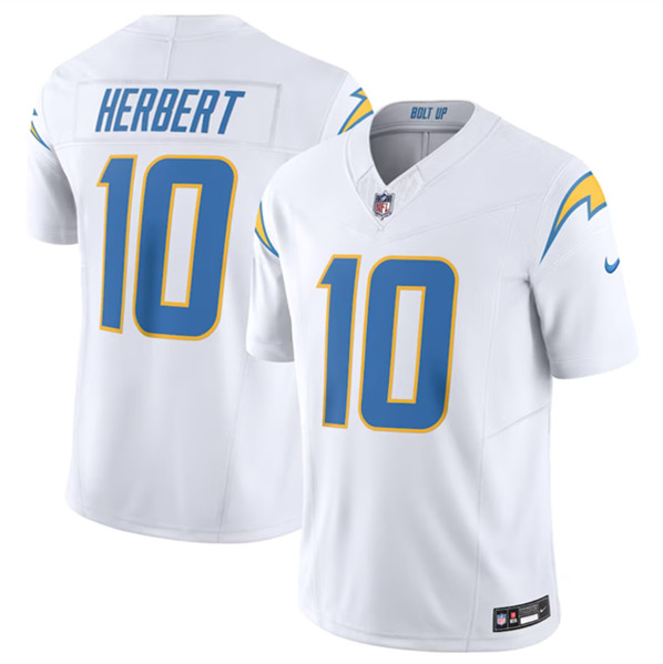 Los Angeles Chargers #10 Justin Herbert White 2023 F.U.S.E. Vapor Untouchable Limited Stitched Jersey