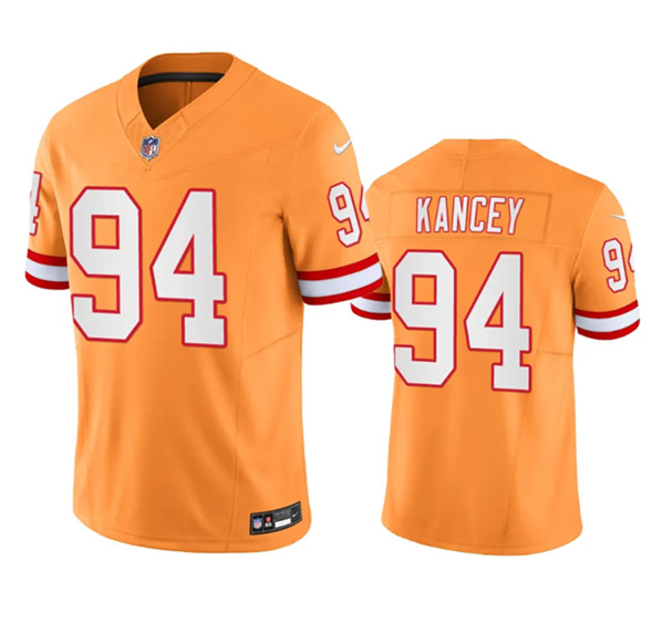 Tampa Bay Buccaneers #94 Calijah Kancey Orange 2023 F.U.S.E. Throwback Limited Stitched Jersey