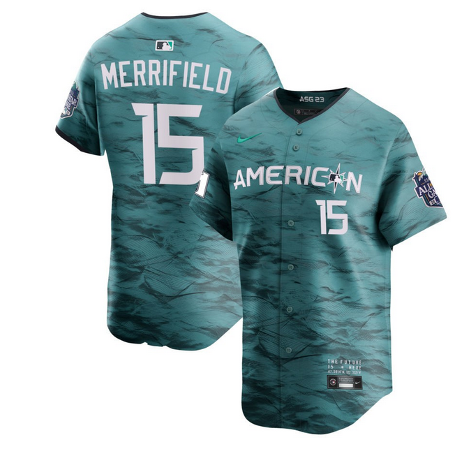 Toronto Blue Jays #15 Whit Merrifield Teal 2023 All-Star Cool Base Stitched Jersey