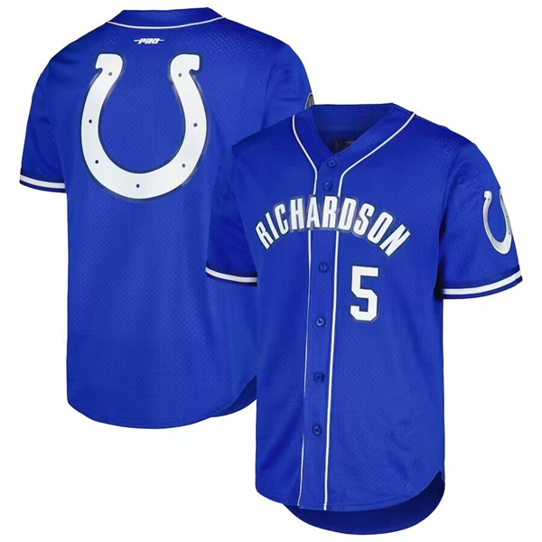 Indianapolis Colts #5 Anthony Richardson Royal Stitched Jersey