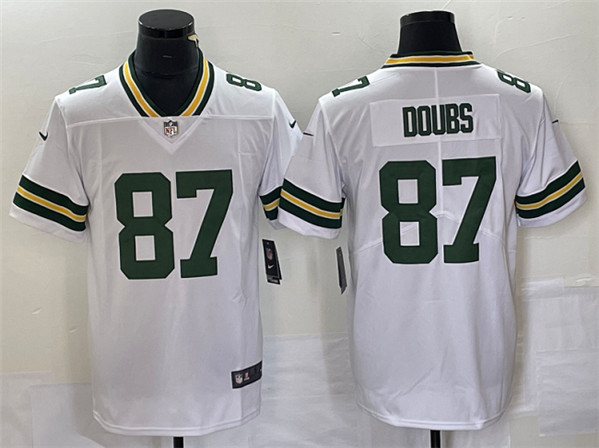 Green Bay Packers #87 Romeo Doubs White Vapor Untouchable Limited Stitched Jersey