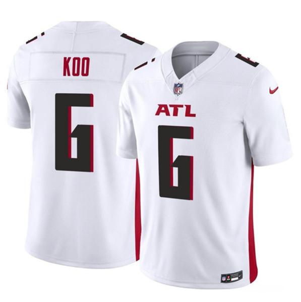 Atlanta Falcons #6 Younghoe Koo White 2023 F.U.S.E. Vapor Untouchable Limited Stitched Jersey