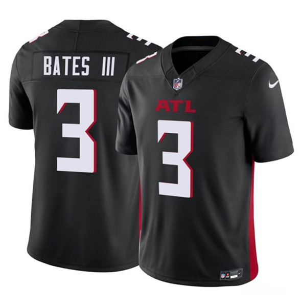 Atlanta Falcons #3 Jessie Bates III Black 2023 F.U.S.E. Vapor Untouchable Limited Stitched Jersey