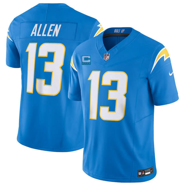 Los Angeles Chargers #13 Keenan Allen Light Blue 2023 F.U.S.E. With 3-Star C Patch Vapor Untouchable Limited Stitched Jersey