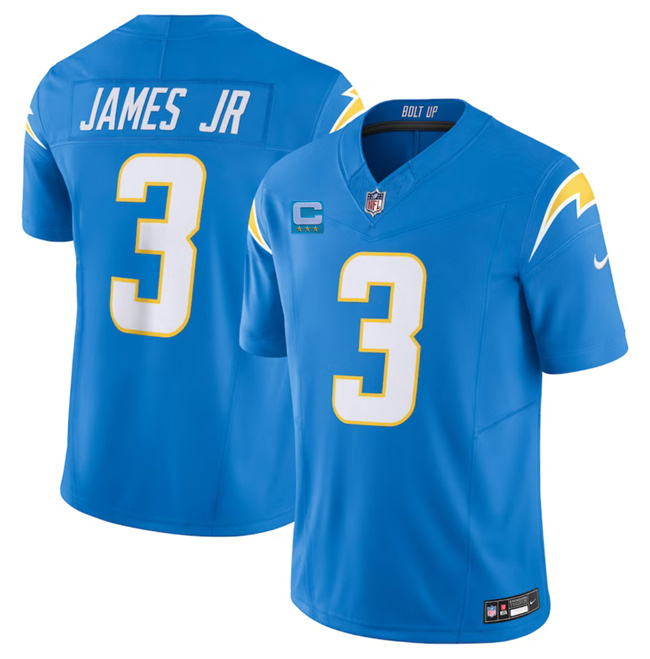 Los Angeles Chargers #3 Derwin James Jr. Light Blue 2023 F.U.S.E. With 3-Star C Patch Vapor Untouchable Limited Stitched Jersey
