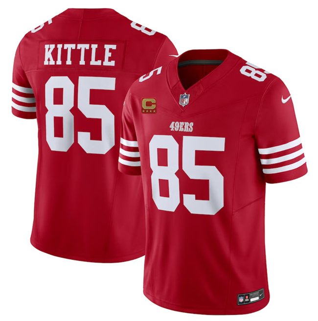 San Francisco 49ers #85 George Kittle Red 2023 F.U.S.E. With 1-Star C Patch Vapor Untouchable Limited Stitched Jersey