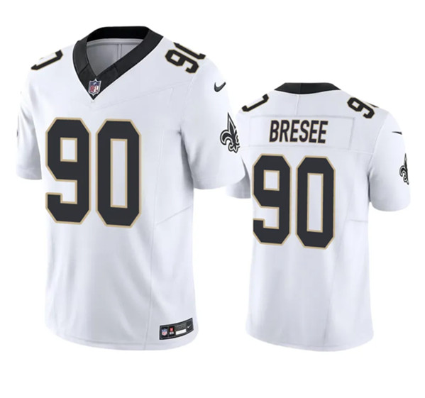 New Orleans Saints #90 Bryan Bresee White 2023 F.U.S.E. Vapor Untouchable Limited Stitched Jersey