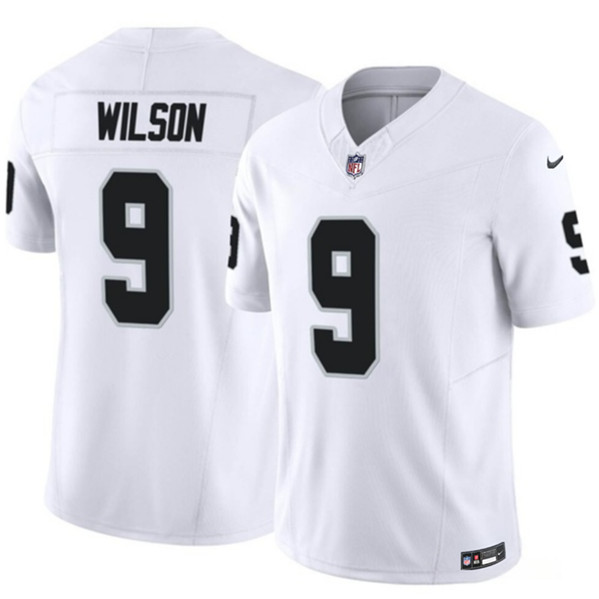 Las Vegas Raiders #9 Tyree Wilson White 2023 F.U.S.E Vapor Untouchable Stitched Jersey