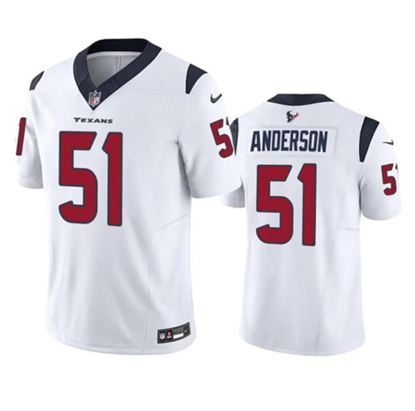 Houston Texans #51 Will Anderson Jr. White 2023 F.U.S.E Vapor Untouchable Stitched Jersey