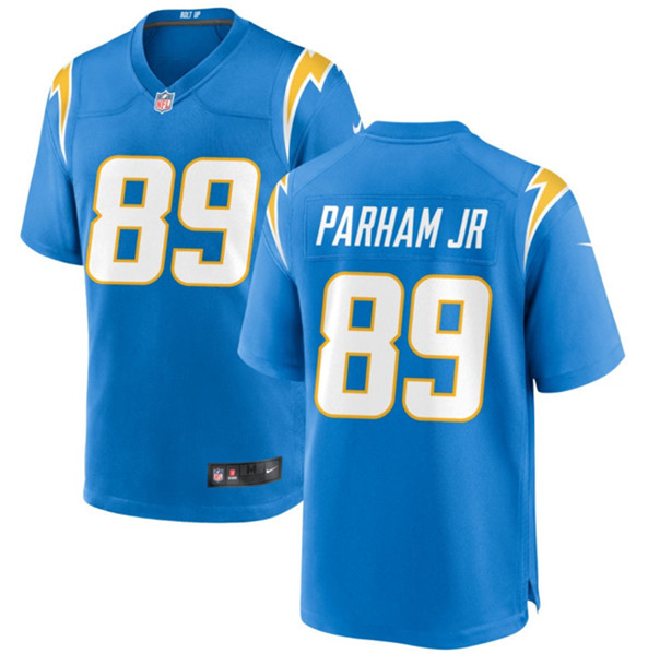 Los Angeles Chargers #89 Donald Parham Jr Blue Stitched Game Jersey