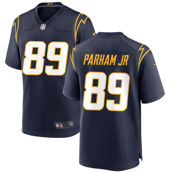 Los Angeles Chargers #89 Donald Parham Jr Navy Stitched Game Jersey