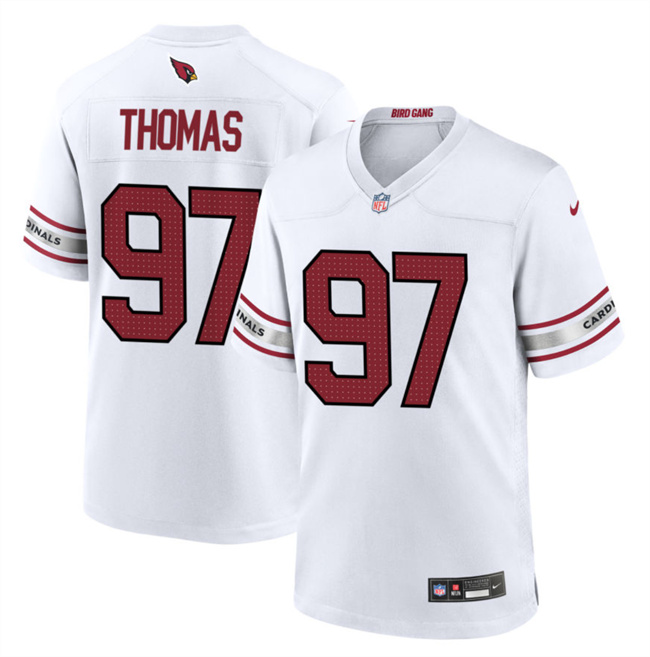 Arizona Cardinals #97 Cameron Thomas White 2023 Stitched Game Jersey