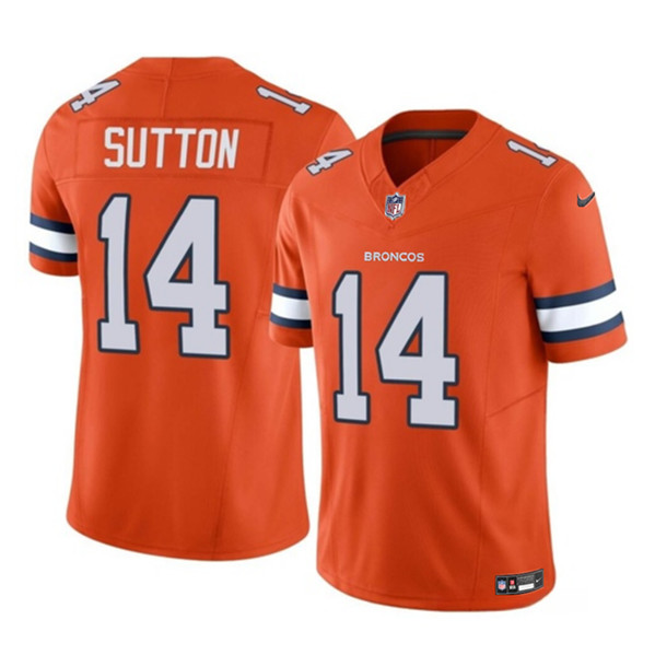 Denver Broncos #14 Courtland Sutton Orange 2023 F.U.S.E. Vapor Untouchable Stitched Jersey