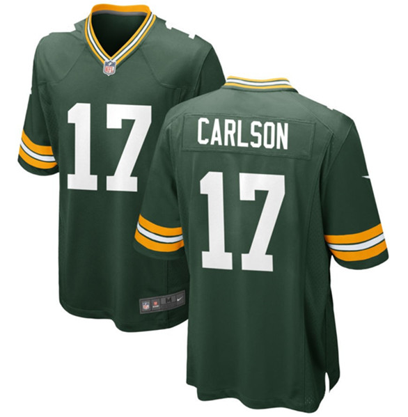 Green Bay Packers #17 Anders Carlson Green Stitched Game Jersey
