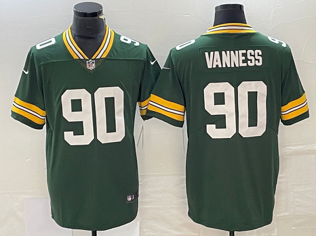 Green Bay Packers #90 Lukas Van Ness Green Vapor Untouchable Limited Stitched Jersey