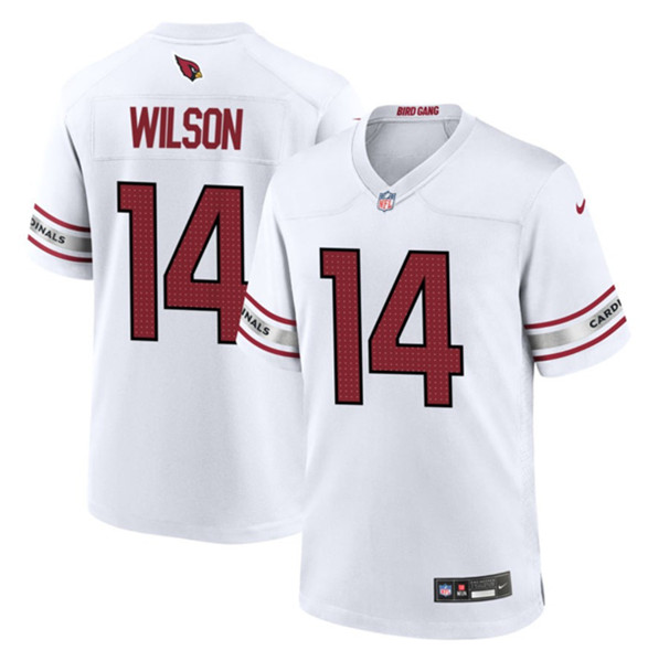 Arizona Cardinals #14 Michael Wilson White Stitched Game Jersey