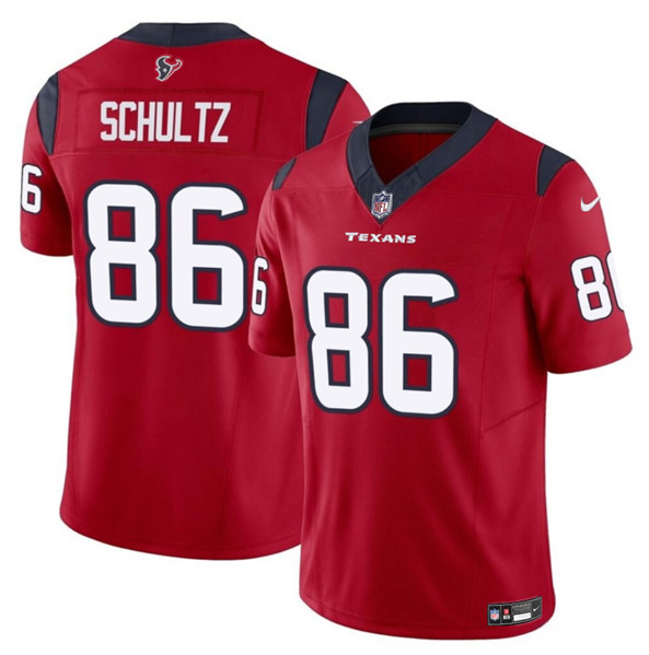 Houston Texans #86 Dalton Schultz Red 2023 F.U.S.E Vapor Untouchable Stitched Jersey