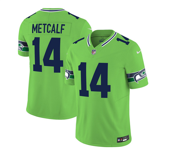Seattle Seahawks #14 DK Metcalf 2023 F.U.S.E. Green Limited Stitched Jersey