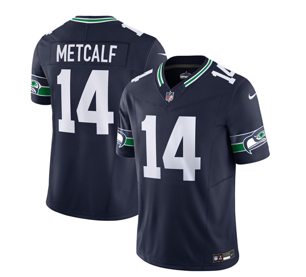 Seattle Seahawks #14 DK Metcalf 2023 F.U.S.E. Navy Limited Stitched Jersey