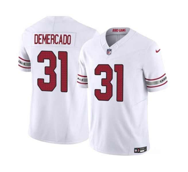Arizona Cardinals #31 Emari Demercado White 2023 F.U.S.E. Vapor Untouchable Limited Stitched Jersey