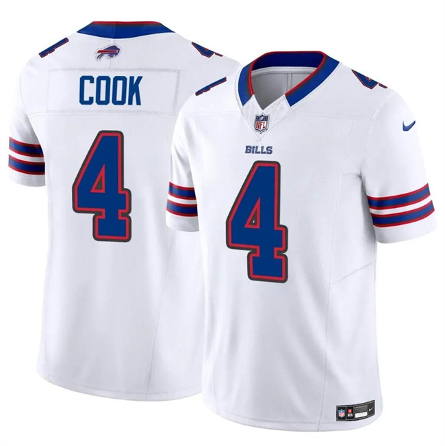 Buffalo Bills #4 James Cook White 2023 F.U.S.E. Vapor Untouchable Limited Stitched Jersey