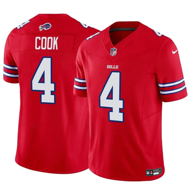 Buffalo Bills #4 James Cook Red 2023 F.U.S.E. Vapor Untouchable Limited Stitched Jersey
