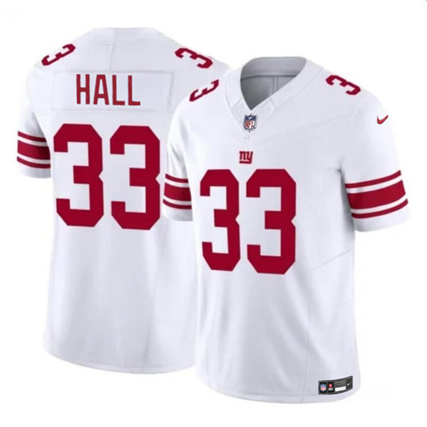New York Giants #33 Hassan Hall White 2023 F.U.S.E. Vapor Untouchable Limited Stitched Jersey