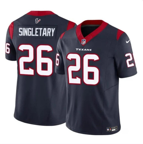Houston Texans #26 Devin Singletary Navy 2023 F.U.S.E. Vapor Untouchable Stitched Jersey
